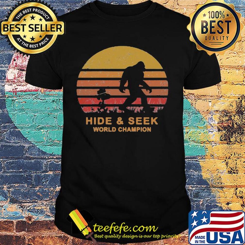 Snoopy and bigfoot hide and seek world champion vintage retro shirt Snoopy and bigfoot hide and seek world champion vintage retro shirt