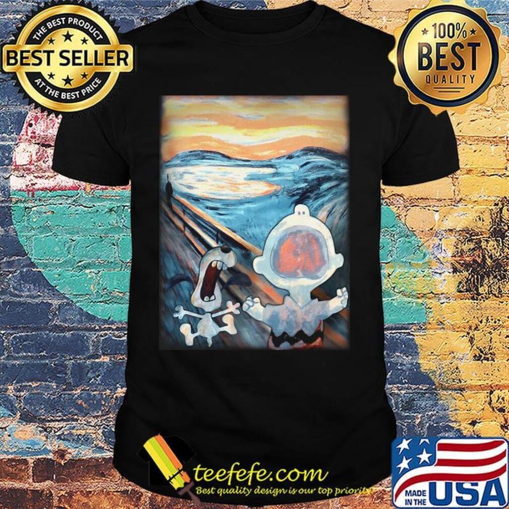 Snoopy and charlie brown van gogh starry night shirt Snoopy and charlie brown van gogh starry night shirt