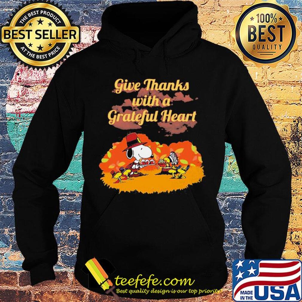 Snoopy and woodstock give thanks with a grateful heart moon s Hoodie Snoopy and woodstock give thanks with a grateful heart moon s Hoodie