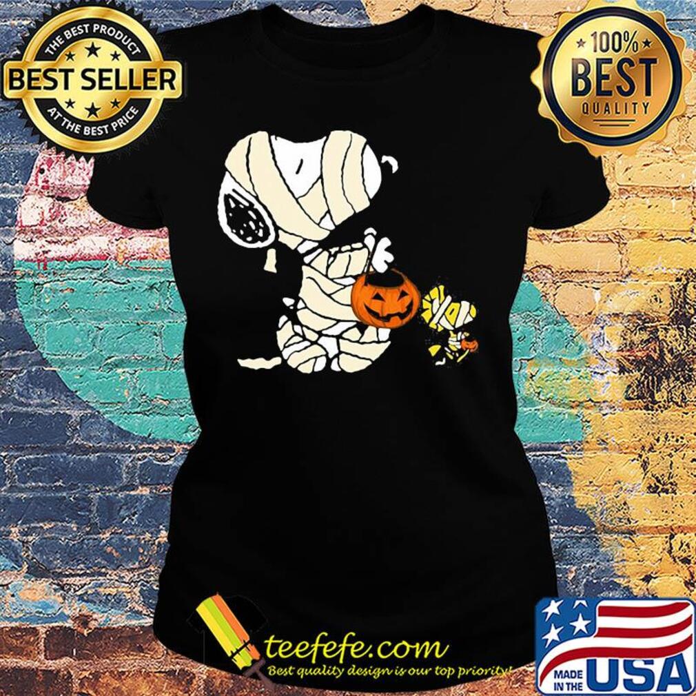 Snoopy and woodstock halloween pumpkin s Ladies tee Snoopy and woodstock halloween pumpkin s Ladies tee