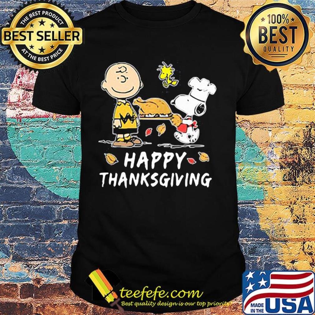 Snoopy charlie brown and woodstock happy thanksgiving shirt Snoopy charlie brown and woodstock happy thanksgiving shirt