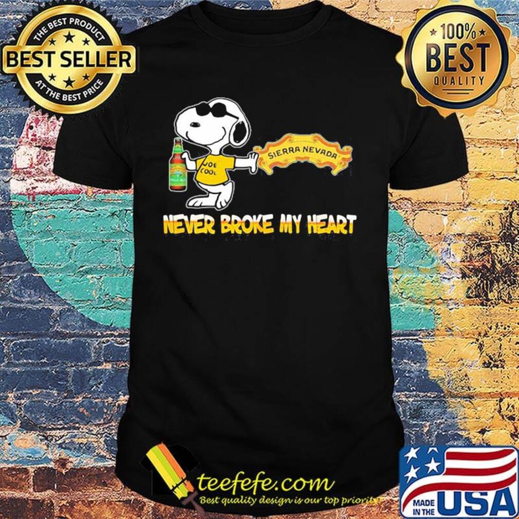 Snoopy hard woodchuck cider beer never broke my heart shirt