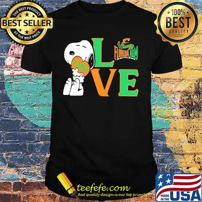 Snoopy hug heart love florida a&m university shirt