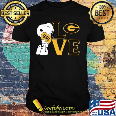 Snoopy hug heart love georgia state university shirt