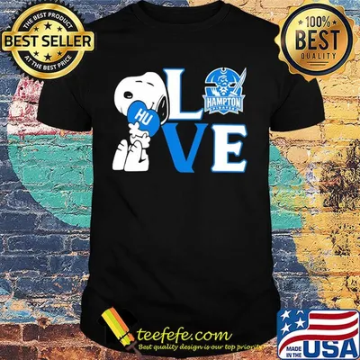 Snoopy hug heart love hampton pirates shirt