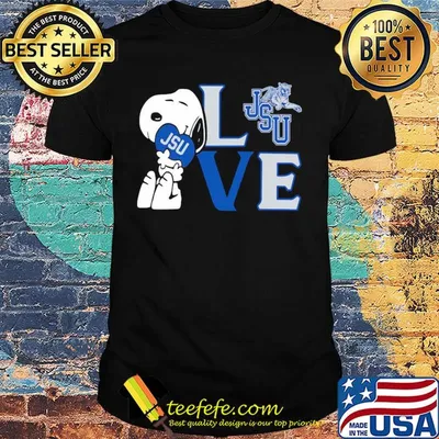 Snoopy hug heart love jackson state tigers shirt