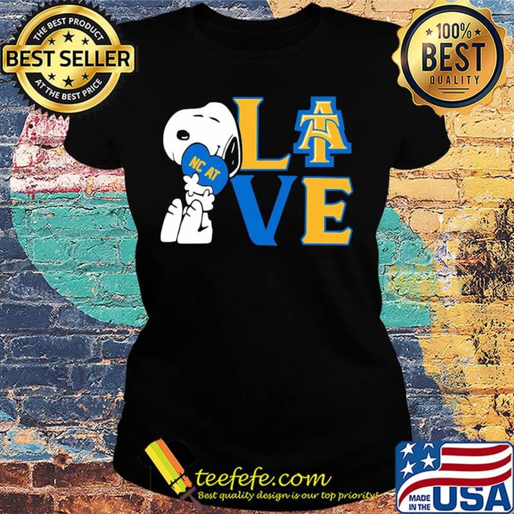 Snoopy hug heart love north carolina agricultural and technical state university s Ladies tee Snoopy hug heart love north carolina agricultural and technical state university s Ladies tee