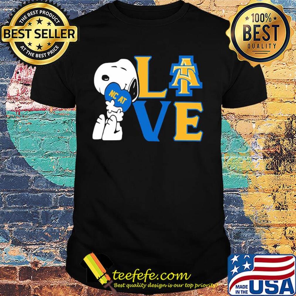 Snoopy hug heart love north carolina agricultural and technical state university shirt Snoopy hug heart love north carolina agricultural and technical state university shirt