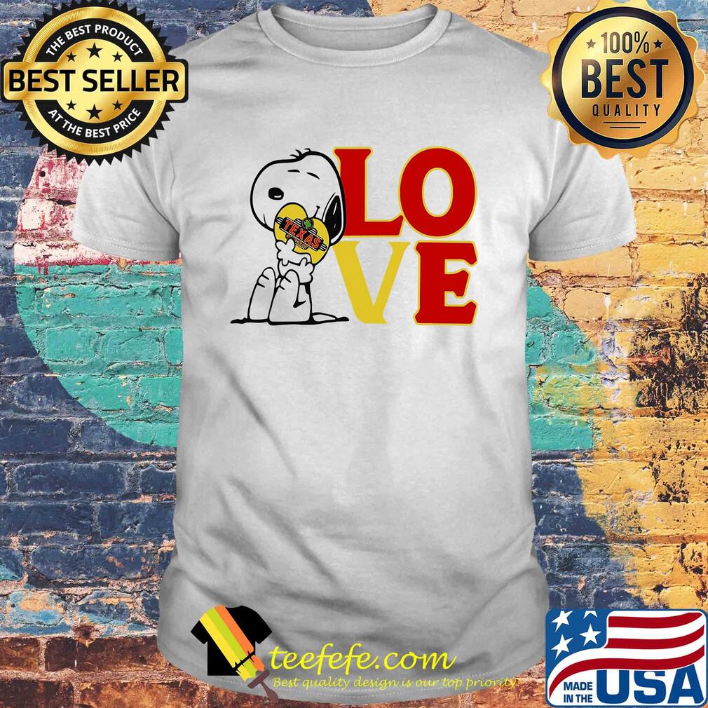 Snoopy hug heart love texas roadhouse shirt