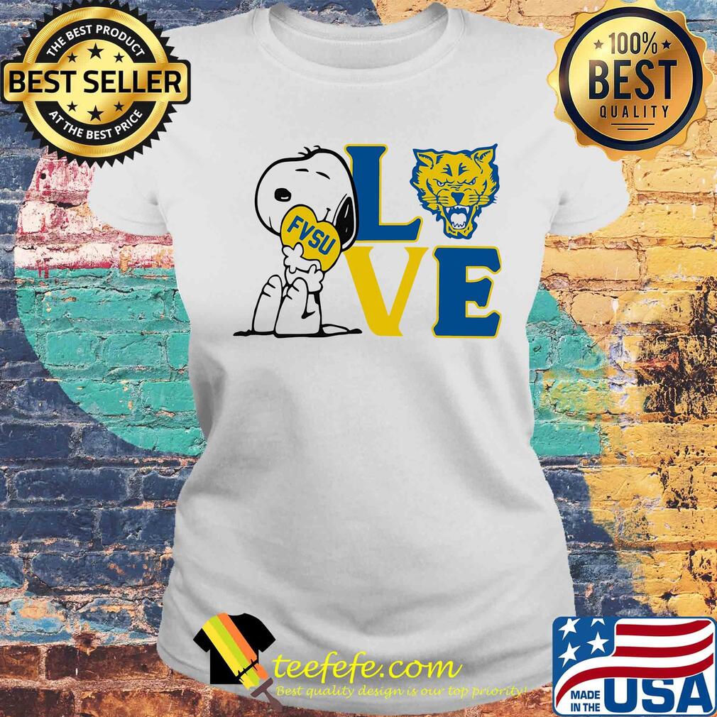 Snoopy love fvsu fort valley state university heart s Laides tee Snoopy love fvsu fort valley state university heart s Laides tee