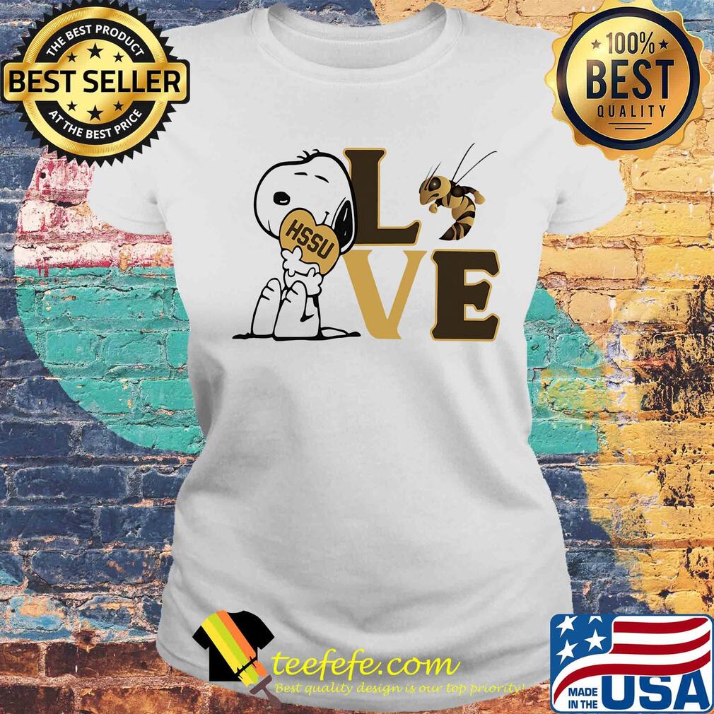 Snoopy love HSSU harris stowe state university athletics heart s Laides tee Snoopy love HSSU harris stowe state university athletics heart s Laides tee