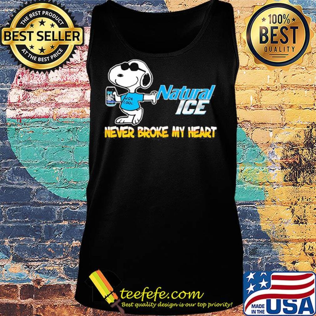 Snoopy natural ice beer never broke my heart s Tank top Snoopy natural ice beer never broke my heart s Tank top