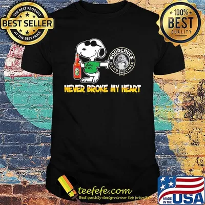 Snoopy sierra nevada beer never broke my heart shirt