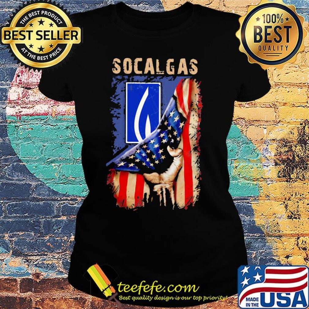 Socalgas american flag independence day s Ladies tee Socalgas american flag independence day s Ladies tee