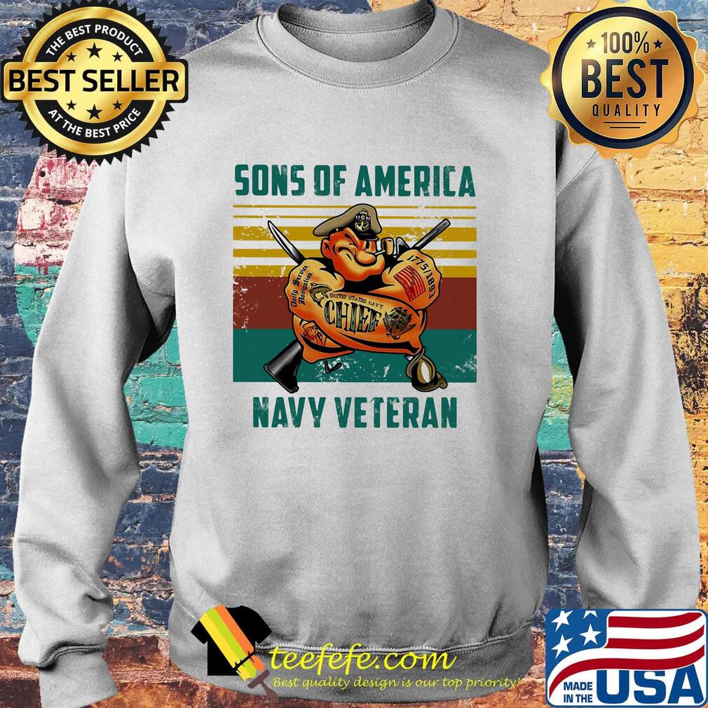 Sons of america navy veteran vintage retro s Sweater Sons of america navy veteran vintage retro s Sweater