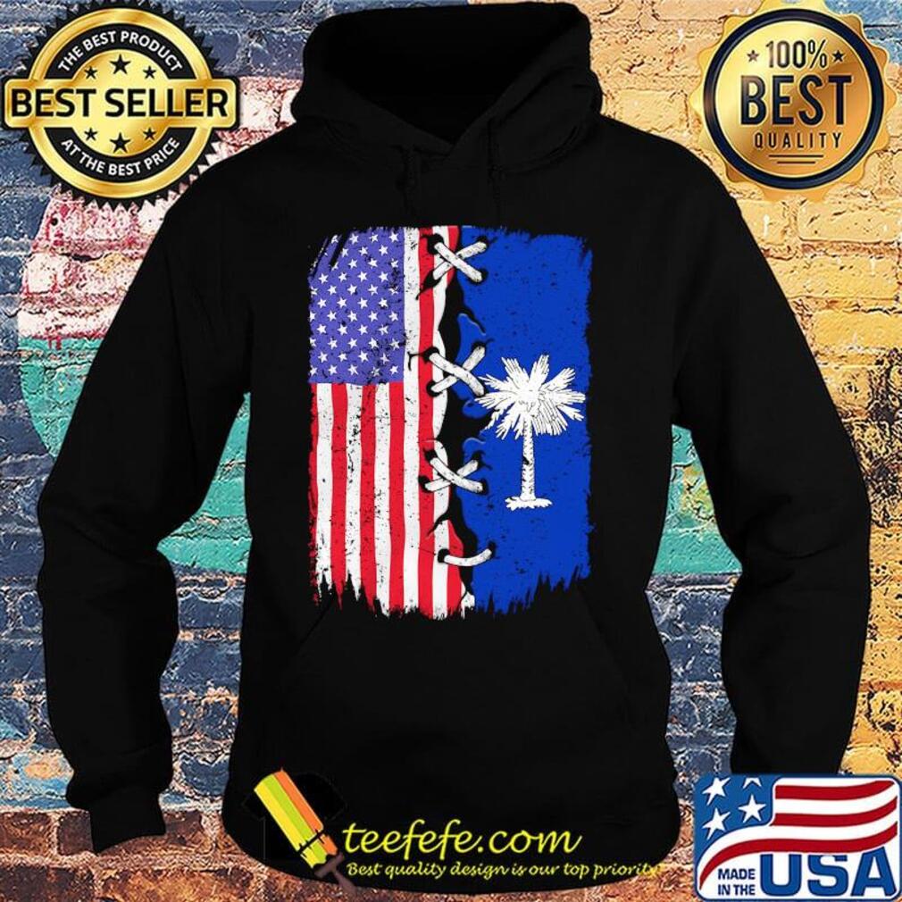 South Carolina And American Flag Independence Day Shirt Hoodie South Carolina And American Flag Independence Day Shirt Hoodie
