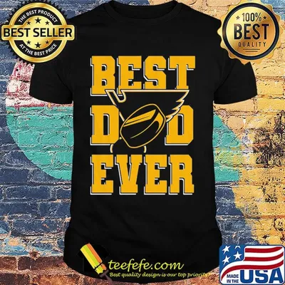 St. Louis blues hockey best dad ever happy father's day shirt