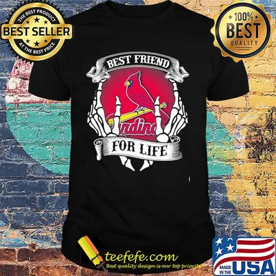 St. louis cardinals best friend for life seketon shirt