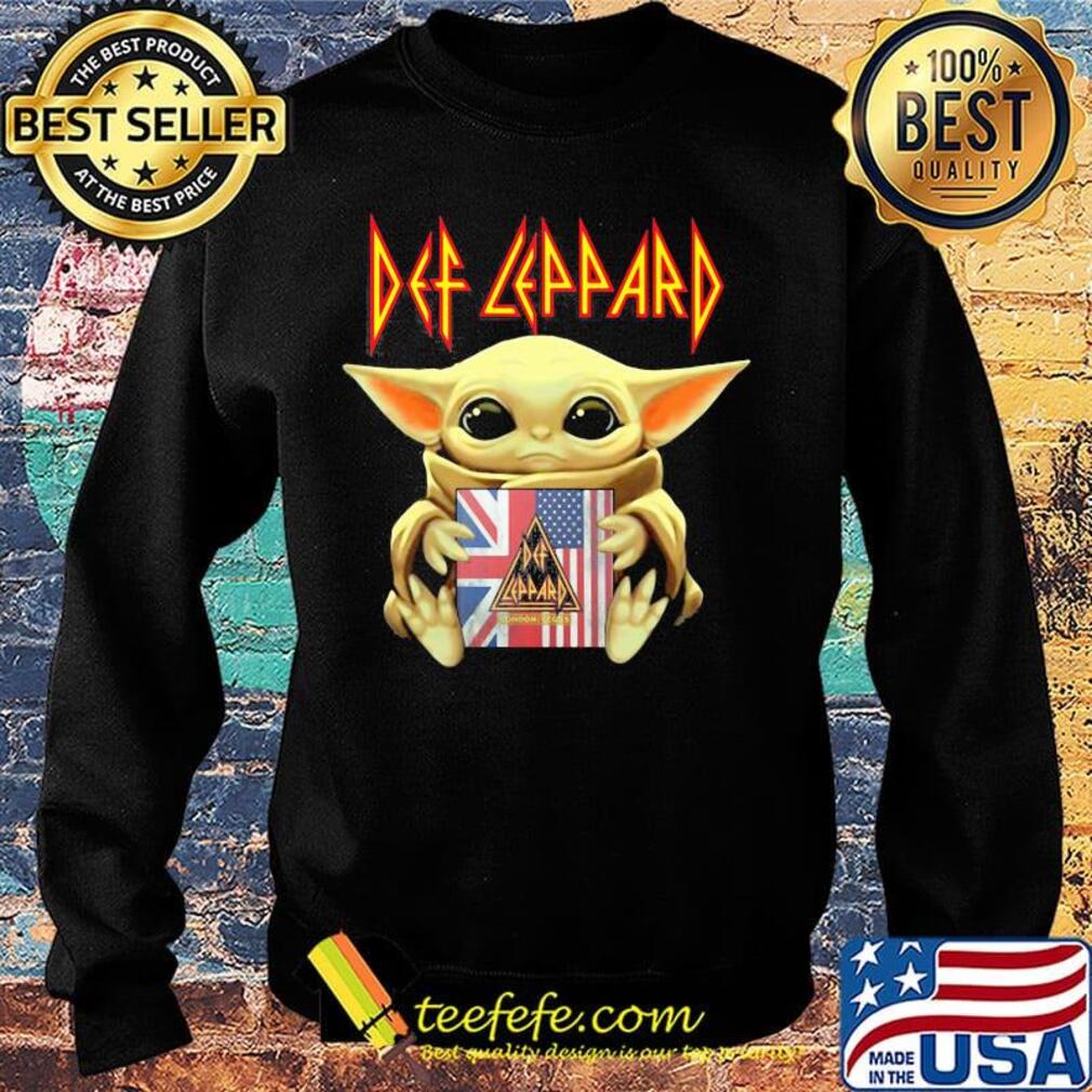Star wars baby yoda hug def leppard american flag independence day s Sweater Star wars baby yoda hug def leppard american flag independence day s Sweater