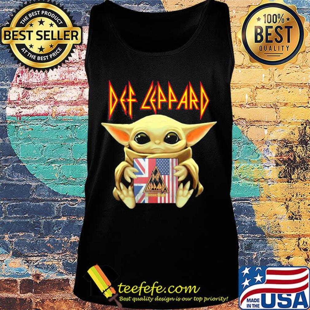 Star wars baby yoda hug def leppard american flag independence day s Tank top Star wars baby yoda hug def leppard american flag independence day s Tank top