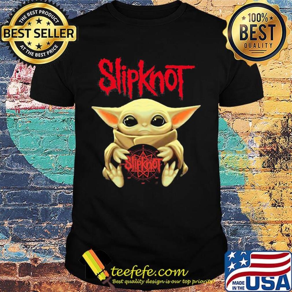 Star wars baby yoda hug slipknot album shirt Star wars baby yoda hug slipknot album shirt