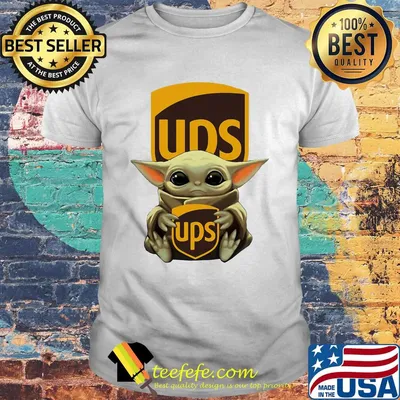 Star wars baby yoda hug ups logo shirt