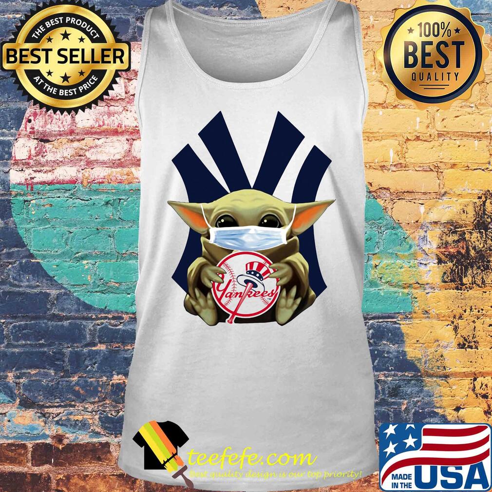 Star wars baby yoda mask hug new york yankees s Tank top Star wars baby yoda mask hug new york yankees s Tank top