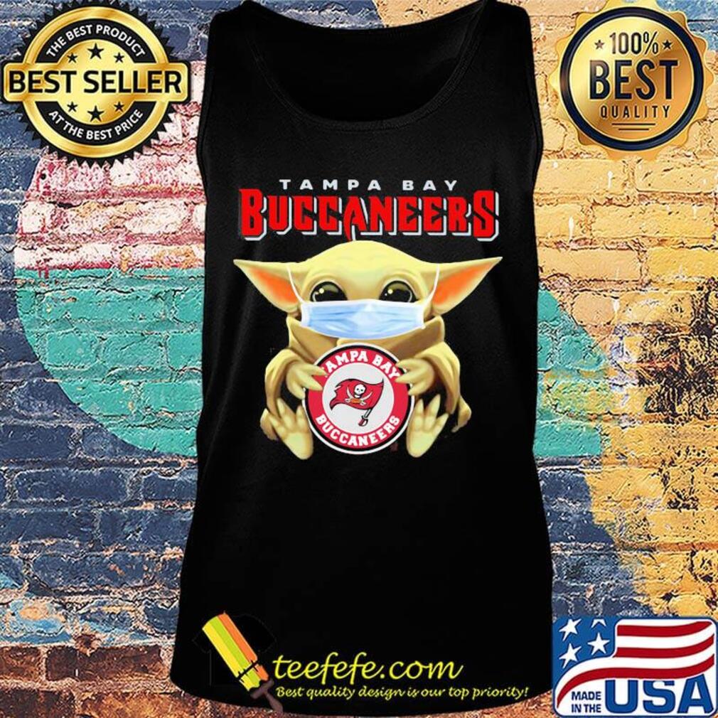 Star wars baby yoda mask hug tampa bay buccaneers logo s Tank top Star wars baby yoda mask hug tampa bay buccaneers logo s Tank top