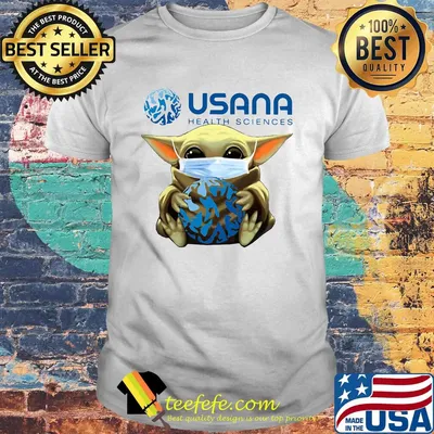 Star wars baby yoda mask hug usana health sciences shirt