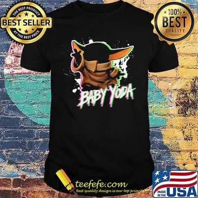 Star wars baby yoda stars shirt