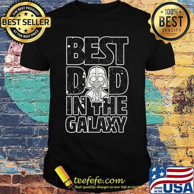 Star wars darth vader best dad in the galaxy father's day snow shirt