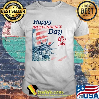 Statue of liberty happy independence day 4th of july shirt