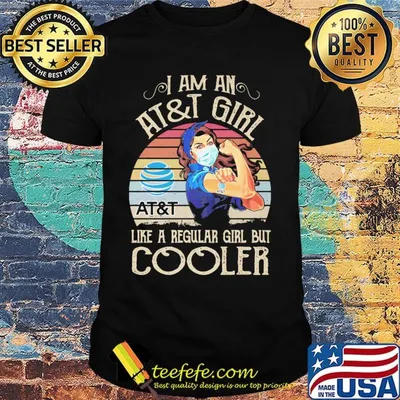 Strong girl mask i am a at&t girl like a regular girl but cooler vintage retro shirt