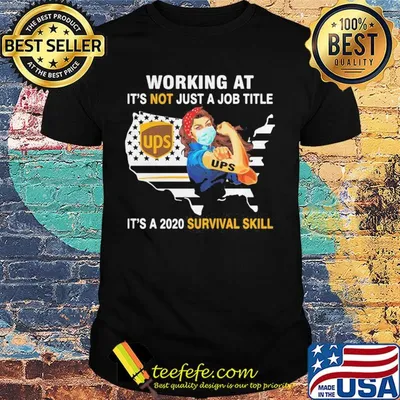 Strong woman mask ups working at it's not just a job title it's a 2020 survival skill american flag independence day shirt