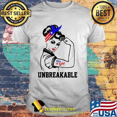 Strong woman rice girl unbreakable American flag veteran Independence Day shirt