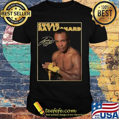 Sugar ray leonard boxing signature shirt