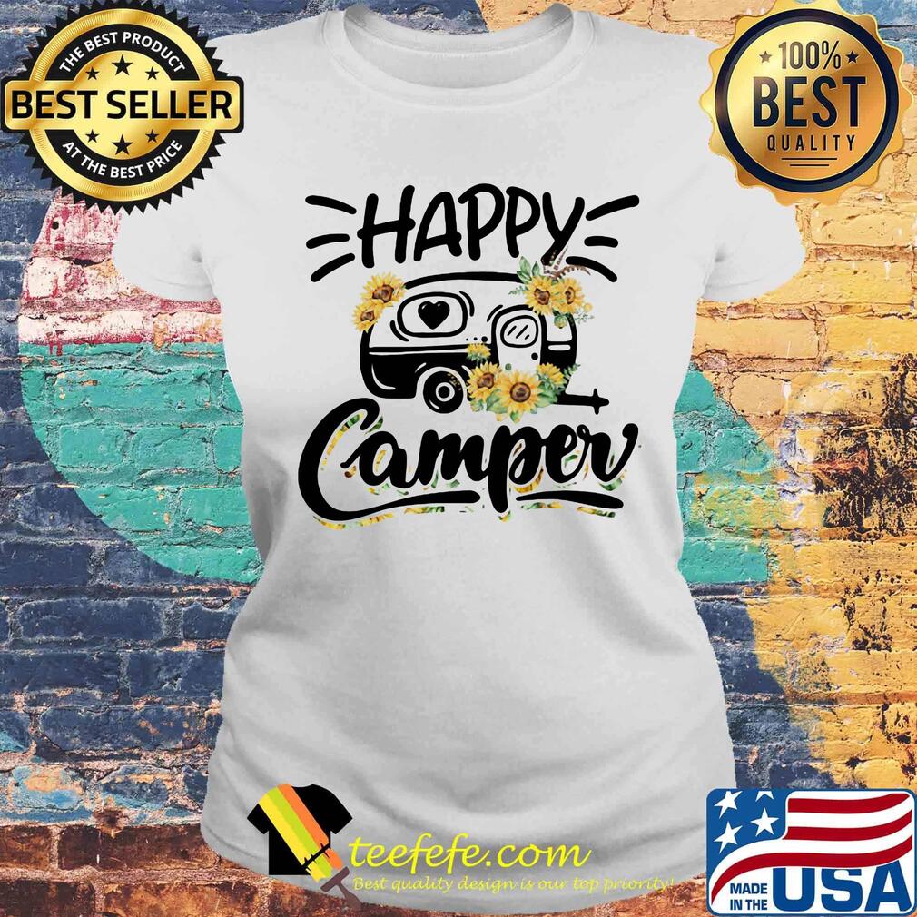 Sunflower camping happy camper s Laides tee Sunflower camping happy camper s Laides tee