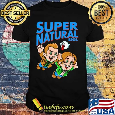 Super natural bros mario mashup shirt