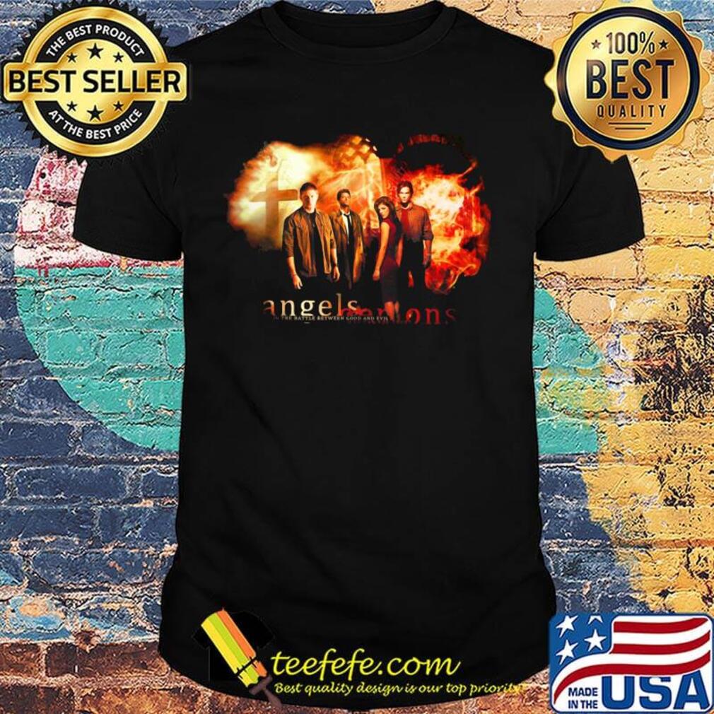Supernatural angels seasons fire shirt
