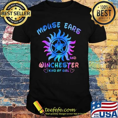 Supernatural mouse ears and winchester kind of girl shirt