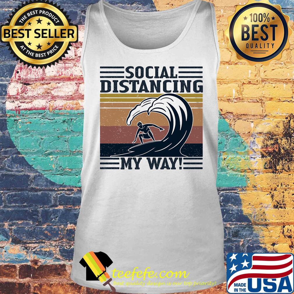 Surfing social distancing vintage retro s Tank top Surfing social distancing vintage retro s Tank top