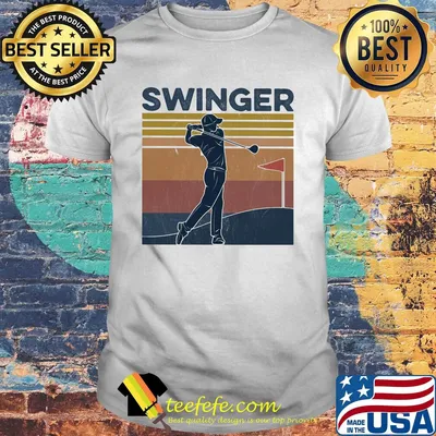 Swinger golf vintage retro shirt