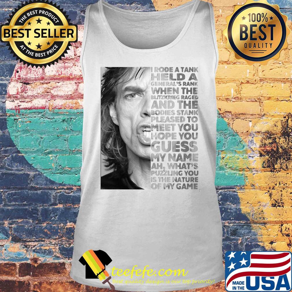 Sympathy for the devil i rode a tank held a general's rank when the blitzkrieg raged and the bodies stank s Tank top Sympathy for the devil i rode a tank held a general's rank when the blitzkrieg raged and the bodies stank s Tank top