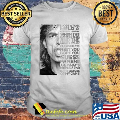 Sympathy for the devil i rode a tank held a general's rank when the blitzkrieg raged and the bodies stank shirt