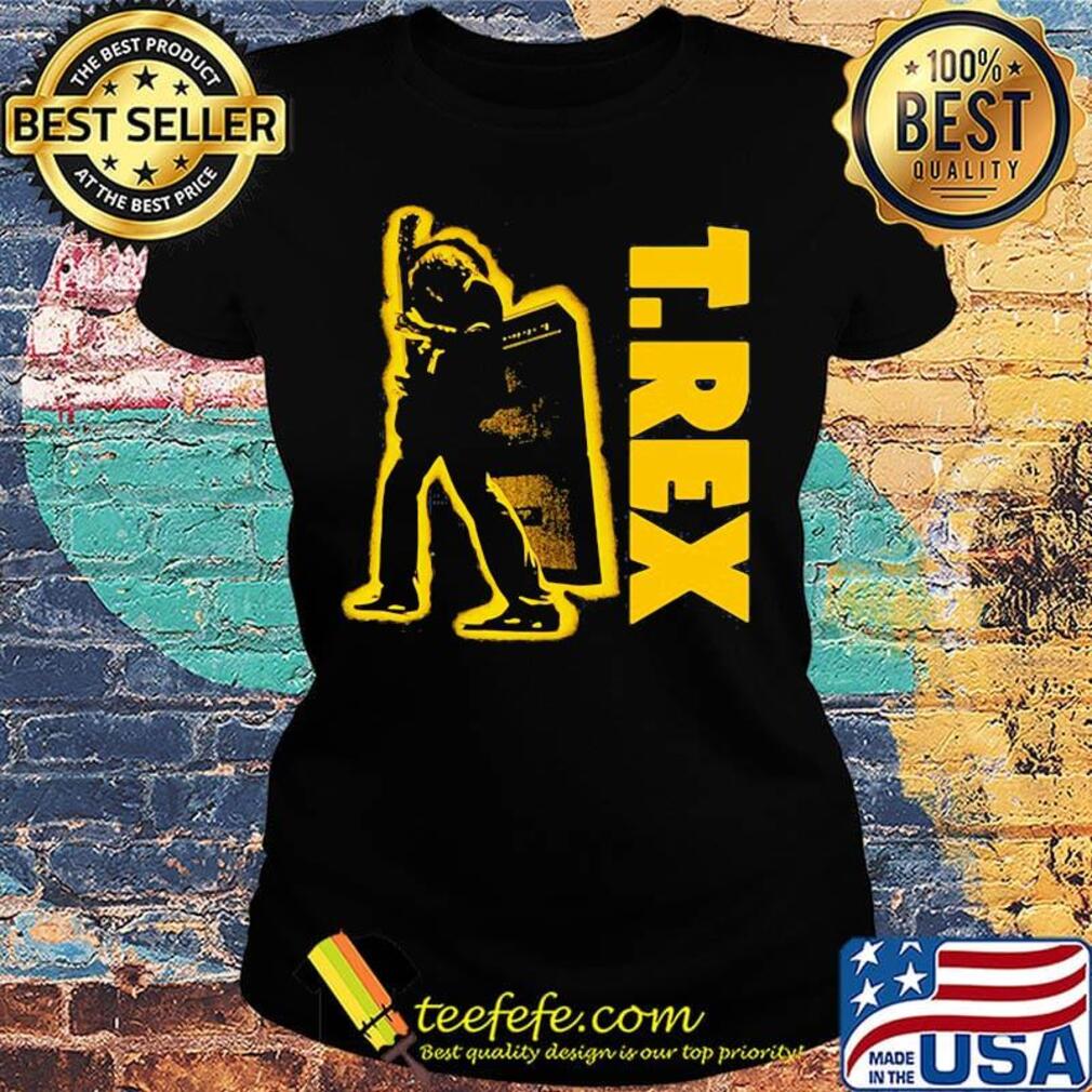 T.rex Man Yellow Black Shirt Ladies tee T.rex Man Yellow Black Shirt Ladies tee