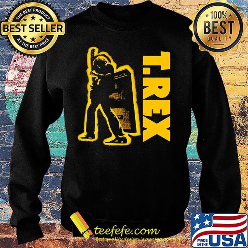 T.rex Man Yellow Black Shirt Sweater T.rex Man Yellow Black Shirt Sweater