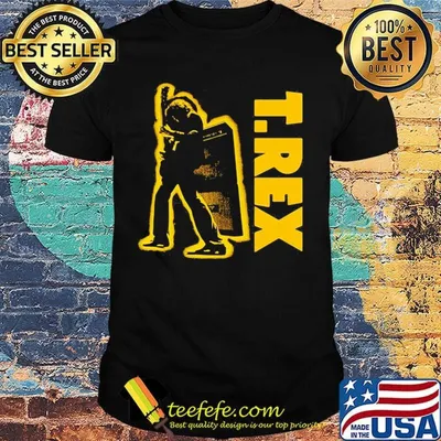 T.rex Man Yellow Black Shirt