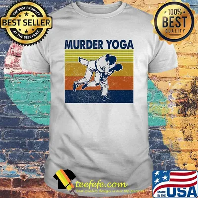 Taekwondo murder yoga two man vintage retro shirt