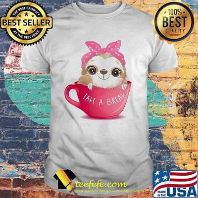 TAKE A BREAK DOG CUP PINK SHIRT