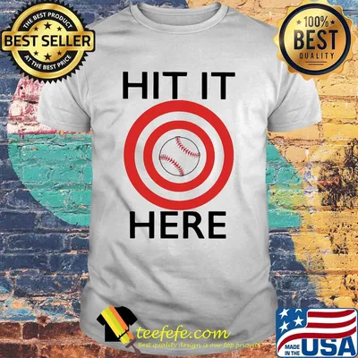Target baseball hit it here shirt